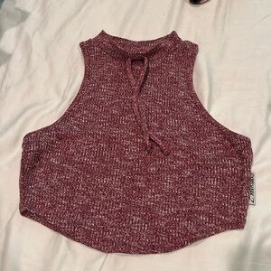 Berry marl medium gymshark crop top